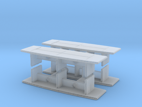 Modern Office Desk (x4) 1/160 in Clear Ultra Fine Detail Plastic