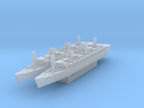 RMS Queen Elizabeth x2 (Axis & Allies) in Clear Ultra Fine Detail Plastic