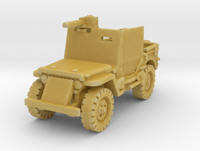 Jeep Willys Armored 1/72 in Tan Fine Detail Plastic