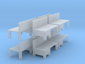Workbench Table (x8) 1/200 in Clear Ultra Fine Detail Plastic