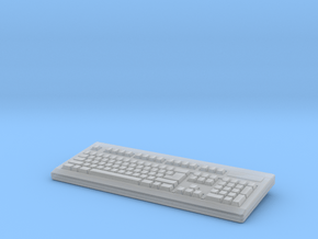 Computer Keyboard 01. 1:6 Scale in Clear Ultra Fine Detail Plastic