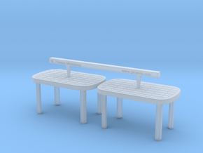 Plastic Table 01. 1:48 Scale in Clear Ultra Fine Detail Plastic