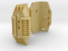 TF Combiner Wars Shuttle Thigh Armor in Tan Fine Detail Plastic
