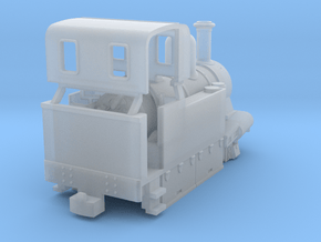 Manx mini loco without handrails in Clear Ultra Fine Detail Plastic