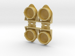 4x lok lantaarn v06 in Tan Fine Detail Plastic