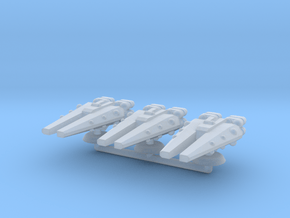 Delta Generic Large Warship Squadron in Clear Ultra Fine Detail Plastic