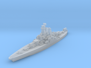West Virginia Battleship 1944 1/1800 in Clear Ultra Fine Detail Plastic