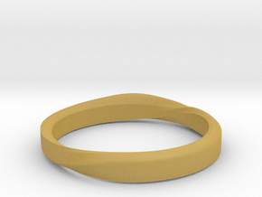 Simple Ring T1 - A twist series in Tan Fine Detail Plastic