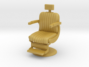 Printle Thing Barbers Chair 02 - 1/87 in Tan Fine Detail Plastic