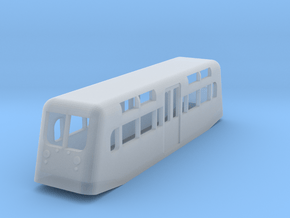 Southend Pier style Double ended railcar in 009 in Clear Ultra Fine Detail Plastic