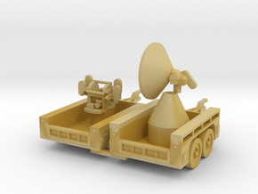 1/144 M7 trailer US army Radar and AA gun in Tan Fine Detail Plastic
