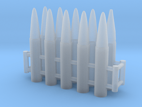1/35 105mm M1/M2 Howitzer Ammo (ready to use) in Clear Ultra Fine Detail Plastic