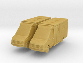 Sprinter Ambulance (x2) 1/285 in Tan Fine Detail Plastic