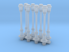 City Lamp Post (x8) 1/144 in Clear Ultra Fine Detail Plastic
