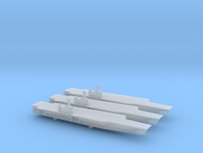 BSAC 220 aircraft carrier x 3, 1/3000 in Clear Ultra Fine Detail Plastic