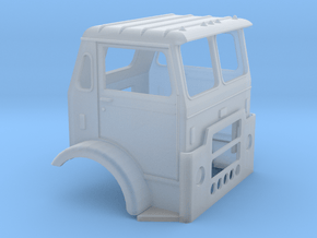 1/87 White Compact Cab in Clear Ultra Fine Detail Plastic