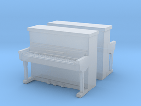 Piano (x2) 1/72 in Clear Ultra Fine Detail Plastic