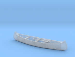 Indian Canoe 01. 1:87 Scale (HO) in Clear Ultra Fine Detail Plastic