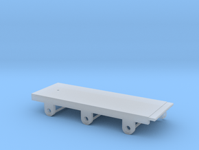 BROAD 6 Wheeled TENDER Chassis in Clear Ultra Fine Detail Plastic