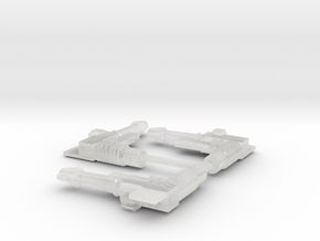 Ampzilla Guns in Clear Ultra Fine Detail Plastic