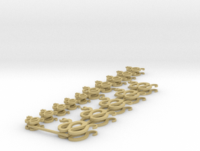 Snake icons in Tan Fine Detail Plastic