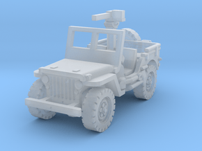 Jeep willys 30 cal (window up) 1/144 in Clear Ultra Fine Detail Plastic