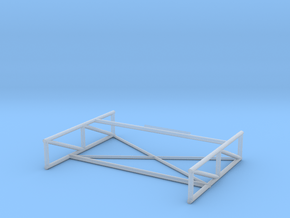 Chaparral 1 space frame  in Clear Ultra Fine Detail Plastic