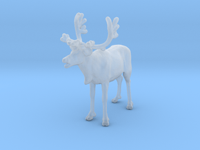 Reindeer 1:72 Female with mouth open in Clear Ultra Fine Detail Plastic