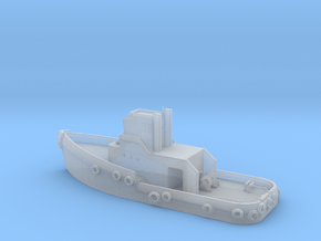 1 inch long Tugboat in Clear Ultra Fine Detail Plastic