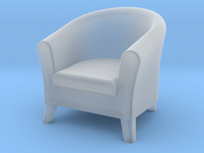 1:48 Club Chair in Clear Ultra Fine Detail Plastic