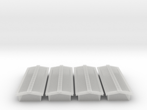 N-Scale Peaked Roof for MTL CWE Cars (4-pack) in Clear Ultra Fine Detail Plastic