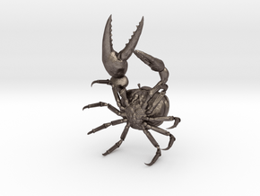Fiddler Crab - Small in Polished Bronzed Silver Steel
