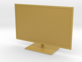 1:43 (DIE-CAST) 32" LED TV FLAT SCREEN (V1.3) in Tan Fine Detail Plastic