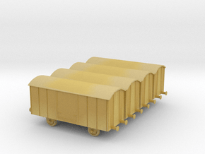 1/350th scale 4 x freight cars, G series in Tan Fine Detail Plastic
