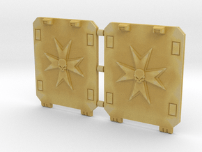 Space Templar Light Tank Door Standard Pattern in Tan Fine Detail Plastic