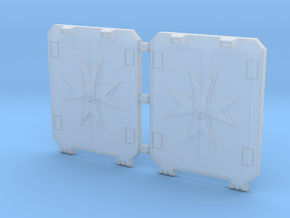 Space Templar Light Tank Door Standard Pattern in Clear Ultra Fine Detail Plastic