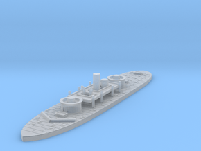 1/600 USS Miantonomoh in Clear Ultra Fine Detail Plastic