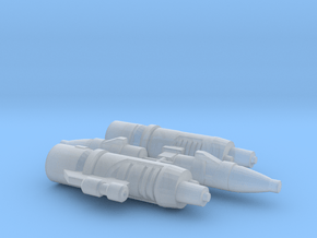 TF Kingdom Sideswipe Animation Shoulder MissileSet in Clear Ultra Fine Detail Plastic