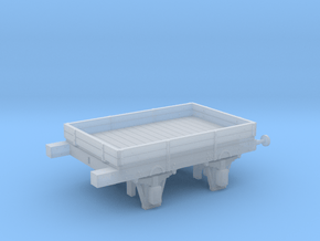 West Somerset Mineral Railway 2 plank wagon in Clear Ultra Fine Detail Plastic