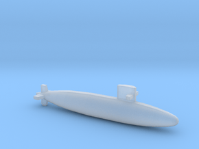 Uzushio-class submarine, Full Hull, 1/1250 in Clear Ultra Fine Detail Plastic