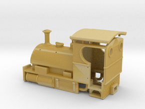 009  Pug Style Tram Engine in Tan Fine Detail Plastic