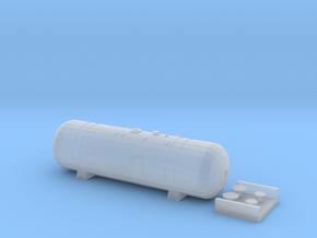 1:220-tankcar 406R -  PKP in Clear Ultra Fine Detail Plastic