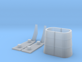 Kingdom: Cyclonus Armory part in Clear Ultra Fine Detail Plastic