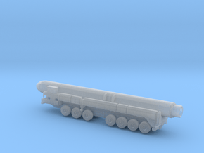 1/285 Scale Russian SS-25 RT-2PM Launcher W Missil in Clear Ultra Fine Detail Plastic