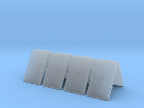 Supported Solar Panel (x8) 1/87 in Clear Ultra Fine Detail Plastic