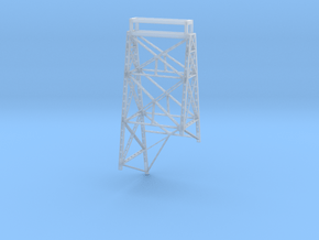 Keddie Wye Bridge Pier Tower 3 Z scale in Clear Ultra Fine Detail Plastic