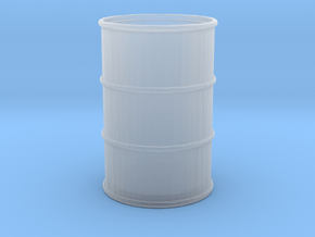 Oil Barrel (open) 1/24 in Clear Ultra Fine Detail Plastic