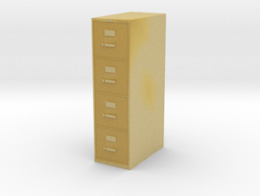 1:24 File Cabinet in Tan Fine Detail Plastic