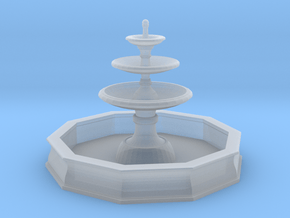 Classic Fountain 01. 1:87 Scale (HO) in Clear Ultra Fine Detail Plastic