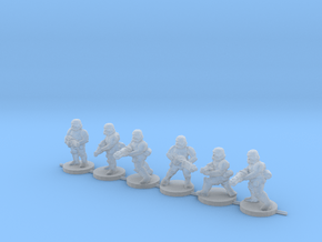 15mm Knights Squad 5 in Clear Ultra Fine Detail Plastic